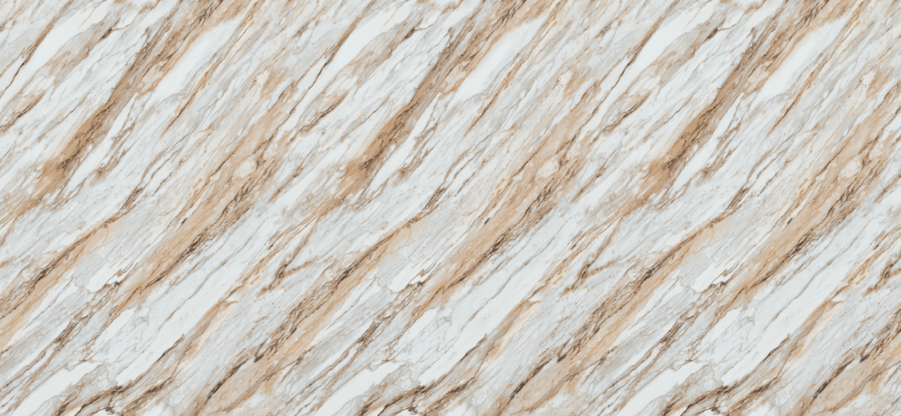 Diagonal beige and white marble texture with natural veining used as a background surface